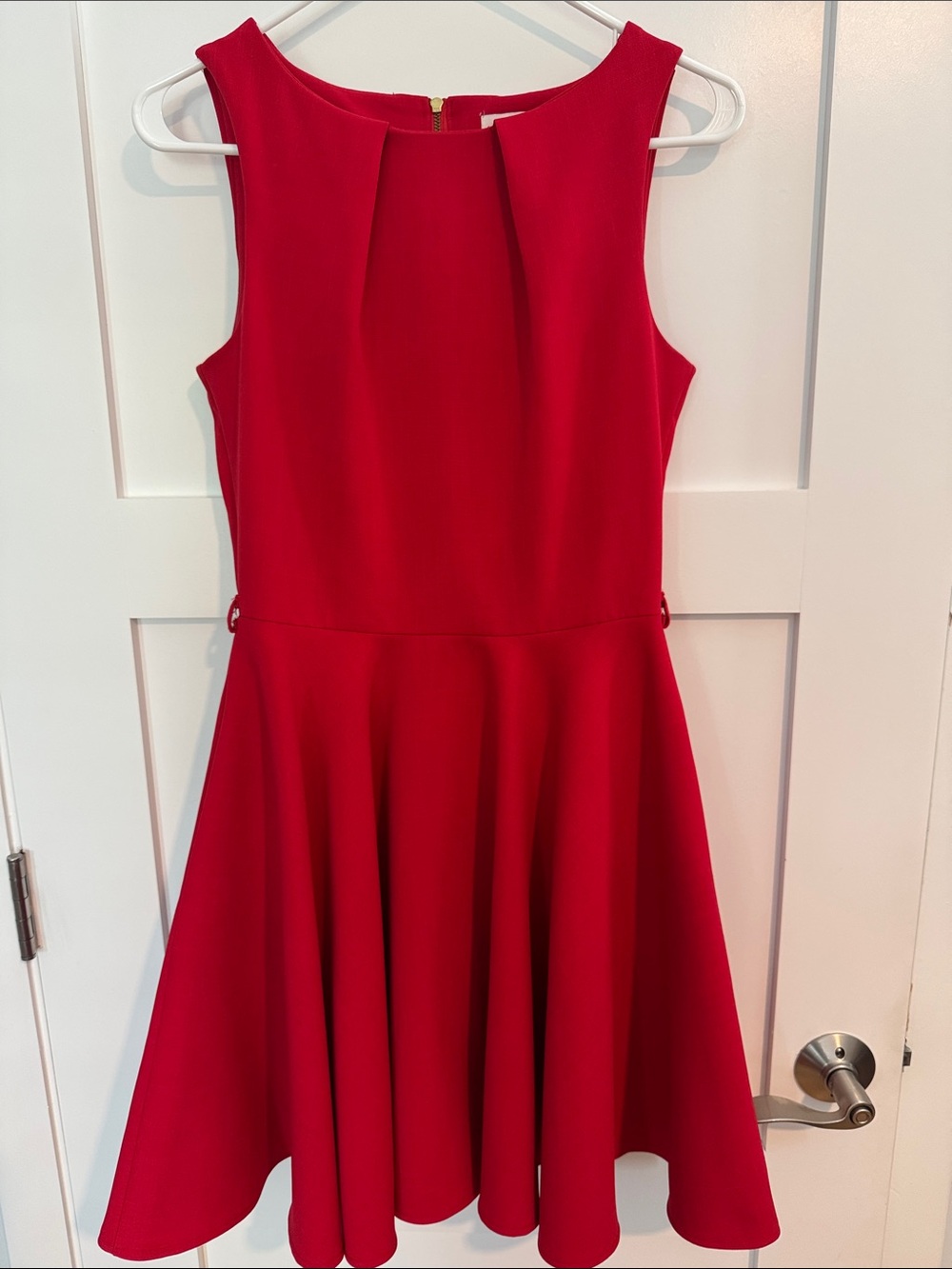 Closet Red Sleeveless Fit-and-Flare Mini Dress